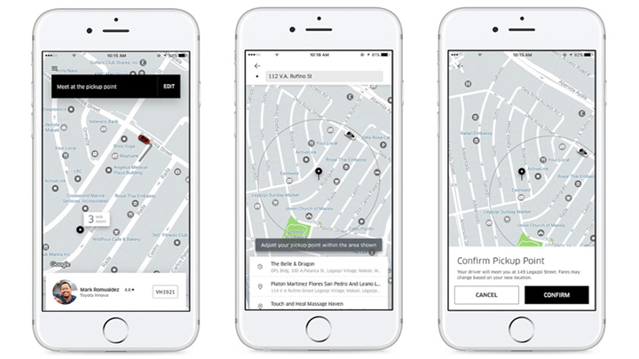 Uber now lets you change your pickup location after booking » YugaTech