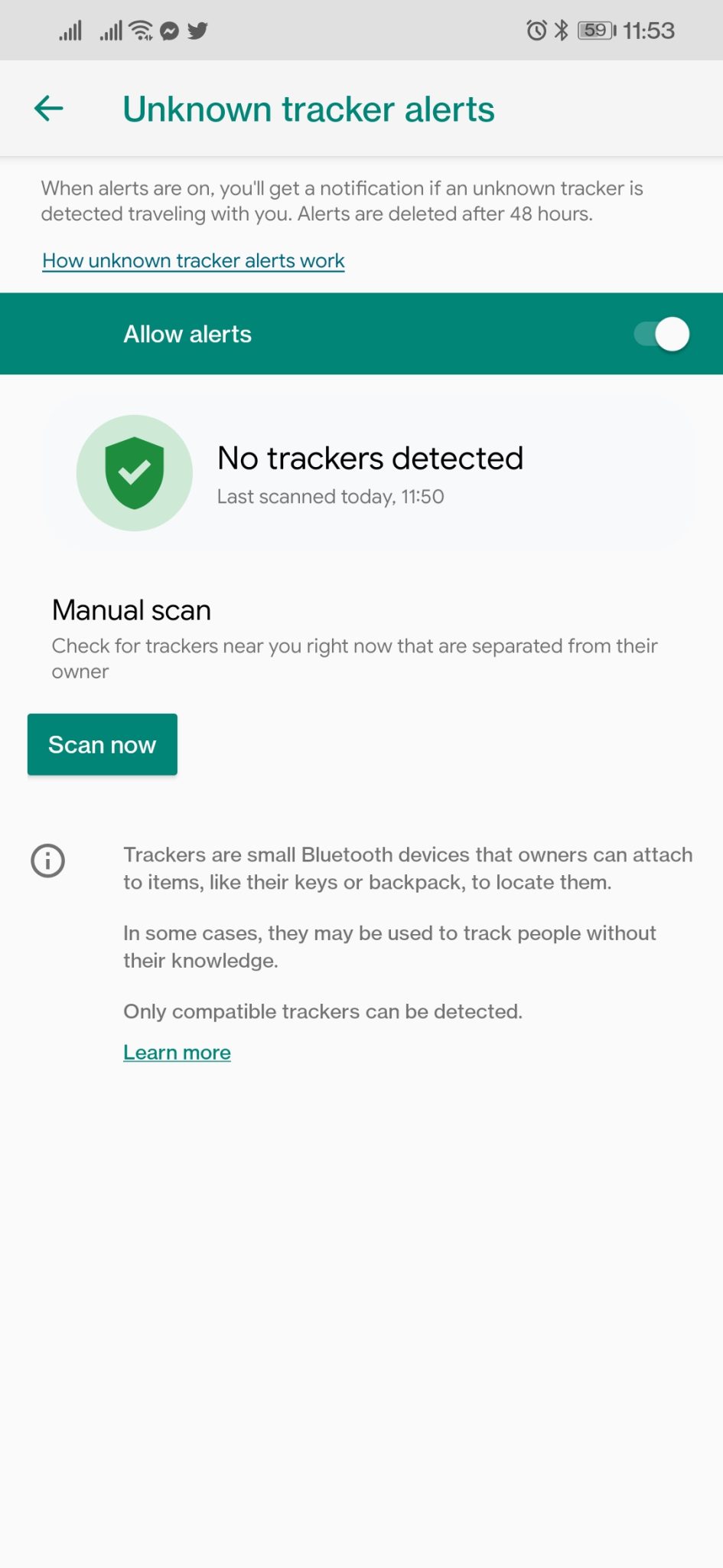 New Android Security Feature Get Alerts When Unknown Trackers Are Near