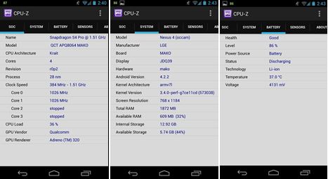 cpu z for android