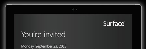 Microsoft Surface Invitation