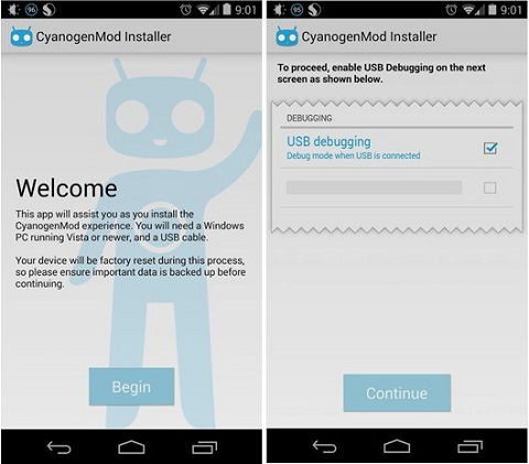 cyanogenmod installer