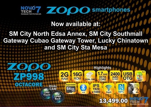 zopo zp998 philippines