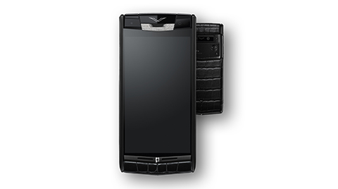 Vertu Pure Jet Alligator Diamonds