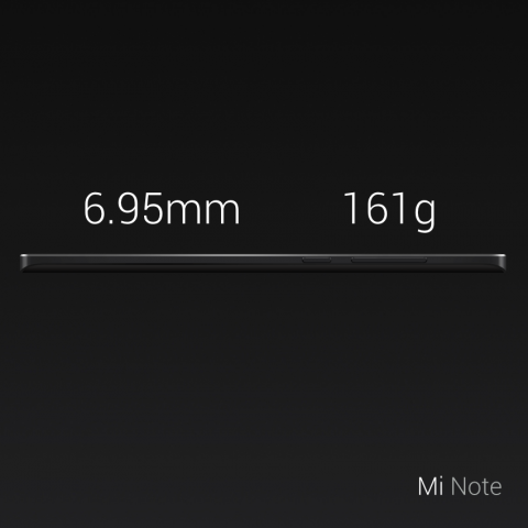 Xiaomi Mi Note Thickness