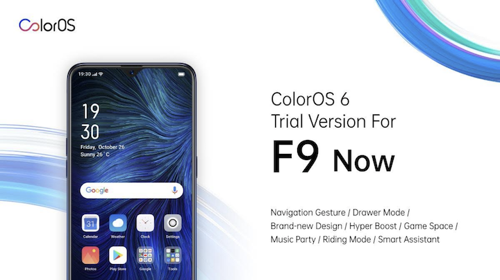 update color os oppo f9