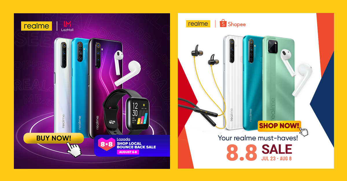 Realme Joins Lazada And Shopee 8 8 Sale Yugatech Philippines Tech