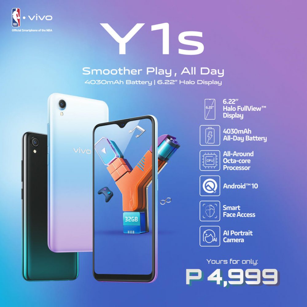 vivo y1s specifications and price