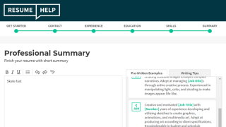 resume help site