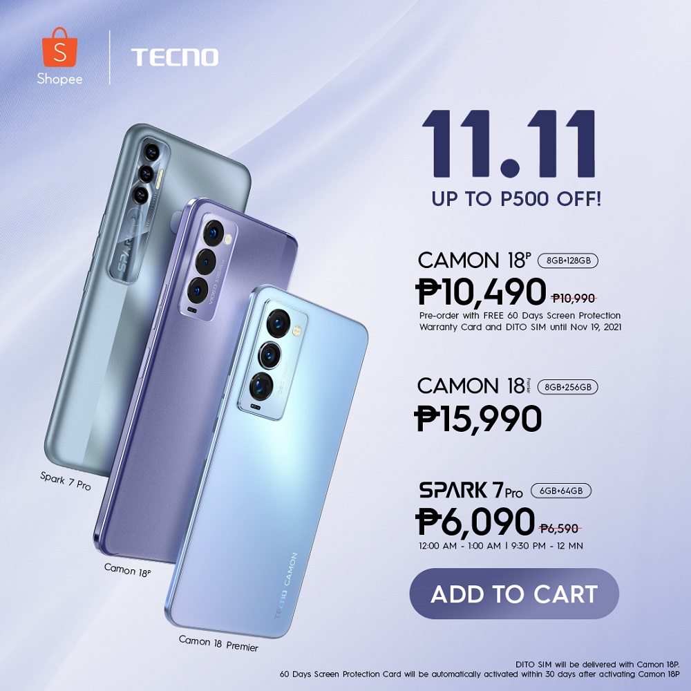 specs of camon 18