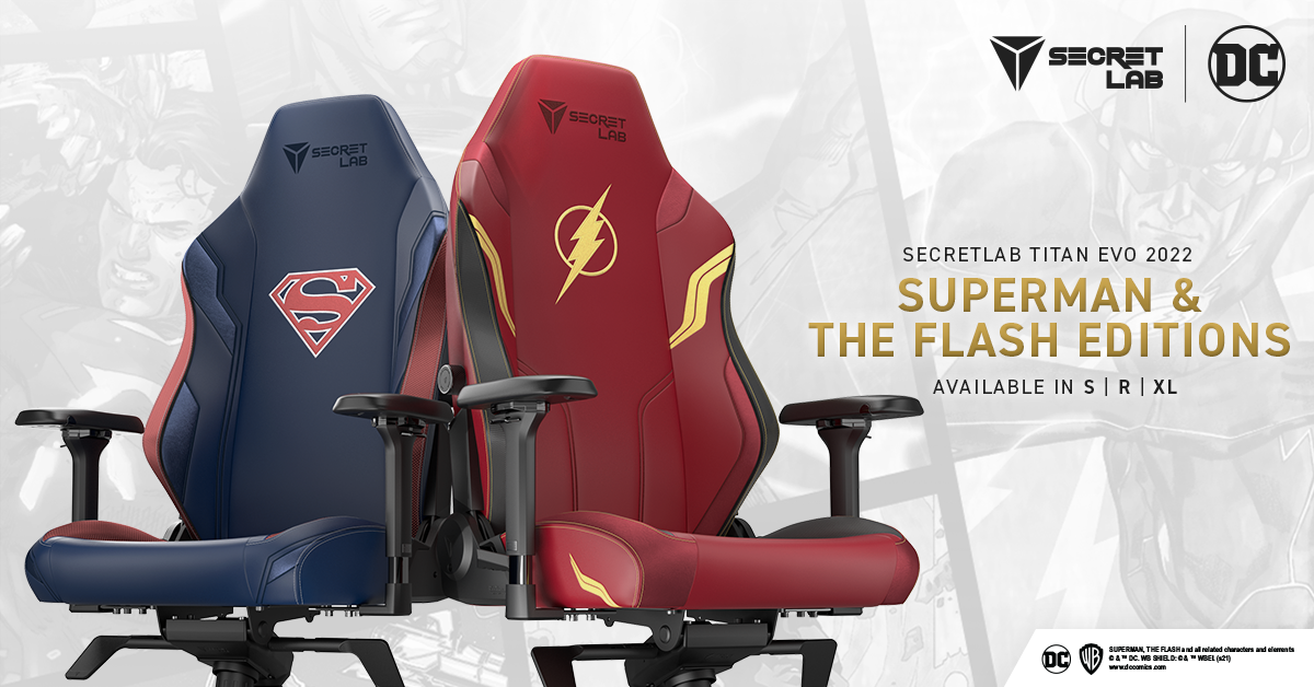 Secretlab Superman and The Flash Editions