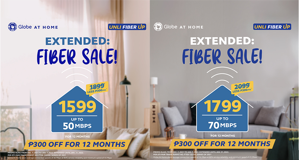 Globe Fiber Extends to January 2021