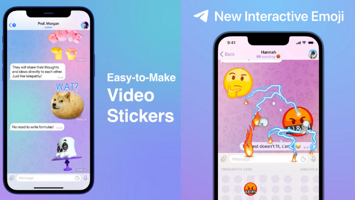 Telegram rolls out video stickers, interactive emojis, and more