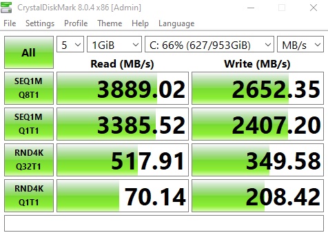 Crystal Disk Mark 8.0.4