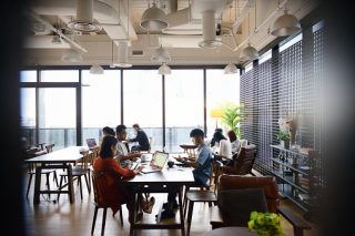 Group Of People Working In A Modern Co Working Office