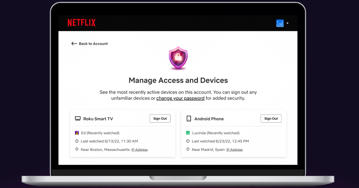 3 Netflix Manage Access