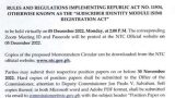 Sim Registration Act Hearing