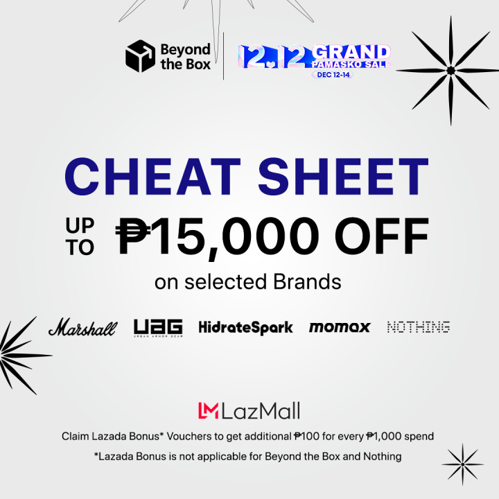 12.12 Btb Lazada Cheat Sheet Cover Photo