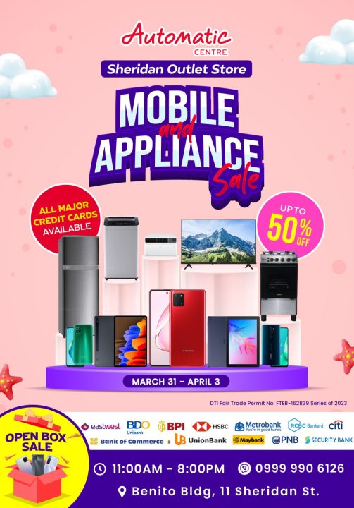 Automatic Mobile And Appliance Sale Poster