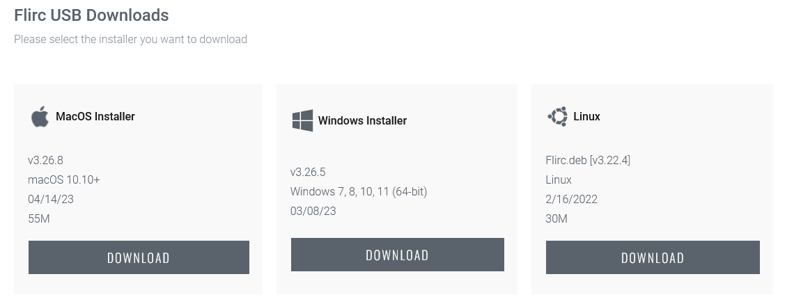 Flirc Usb App Download Section