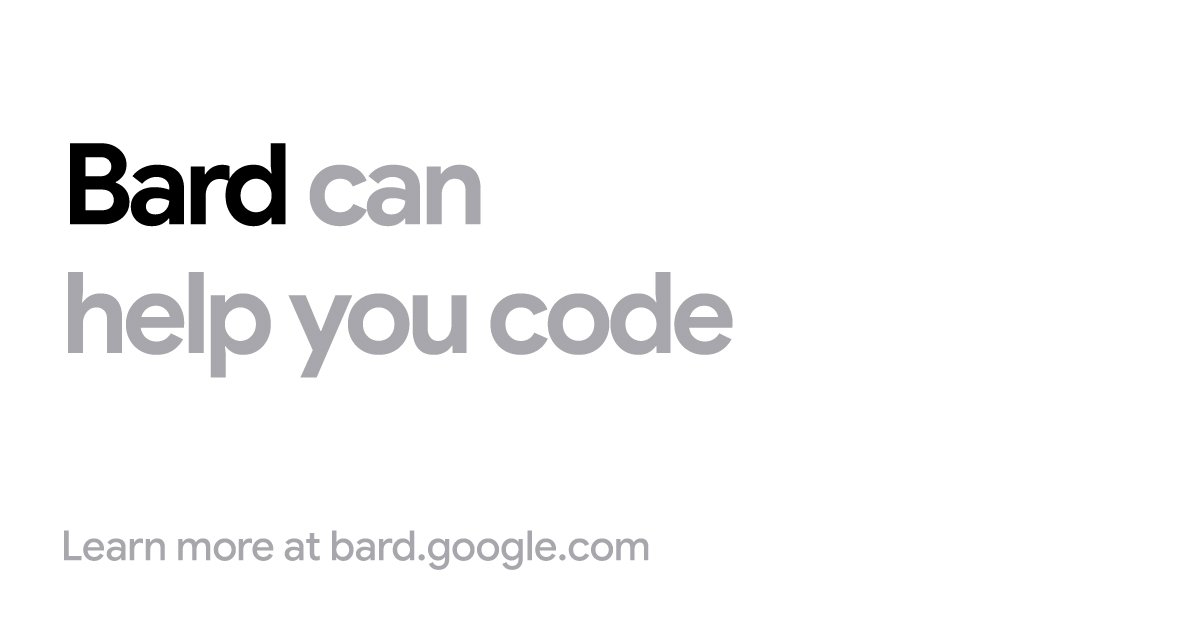 Google Bard Code