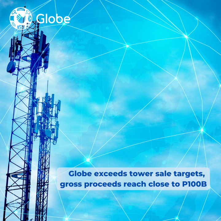 Globe Exceeds Tower Sale Targets, Gross Proceeds Reach Close To P100b