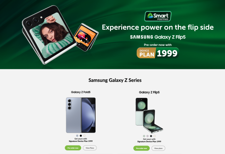 smart postpaid samsung flip