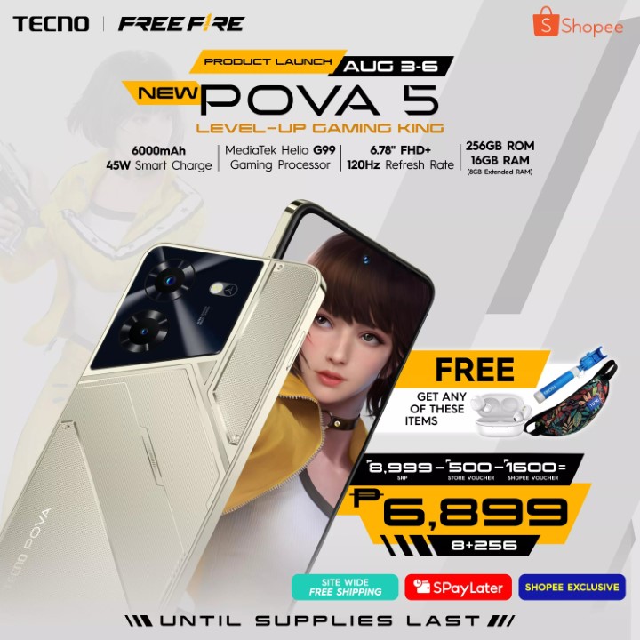 Tecno Pova 5 Shopee Kv