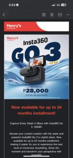 Insta360 Go 3 Installment Email Henrys