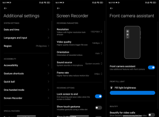 Poco X6 Additional Settings Camera Screen Recorder