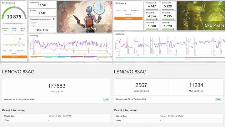 Lenovo Legion 9i Benchmarks