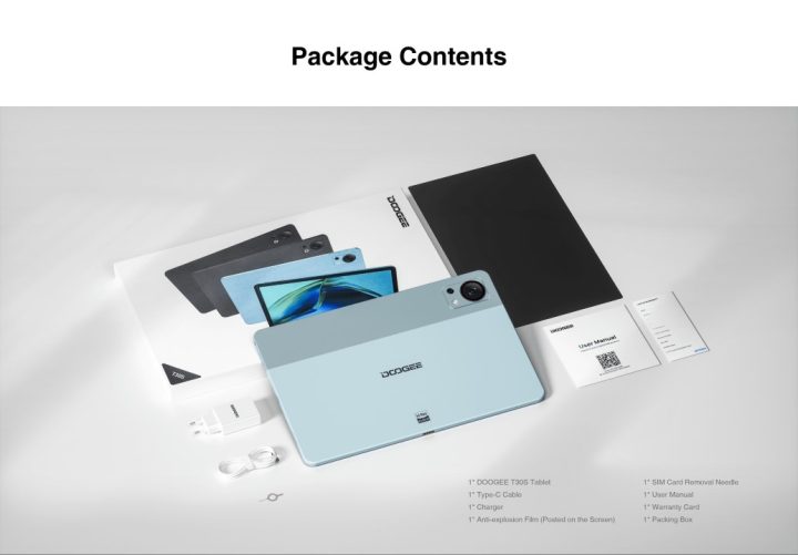 Doogee T30s Package Contents