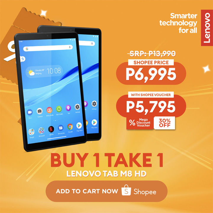 Lenovo Tab M8 Hd Lte Buy 1 Take 1 Promo