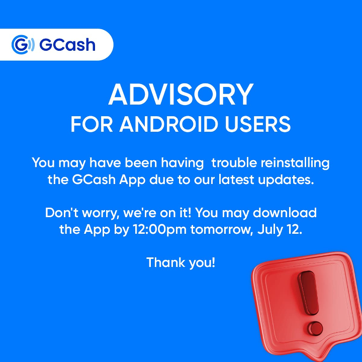 Gcash Android Advisory