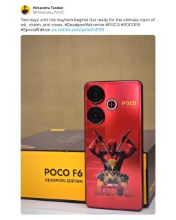 Poco F6 Deadpool Edition Tweet By Tandon