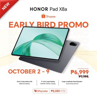 Honor Pad X8a Philippines Price