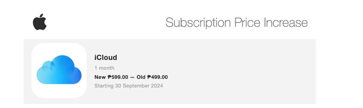 Icloud Subscription Pricing Increased