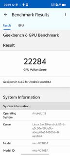 Vivox200pro Geekbench Vulkan