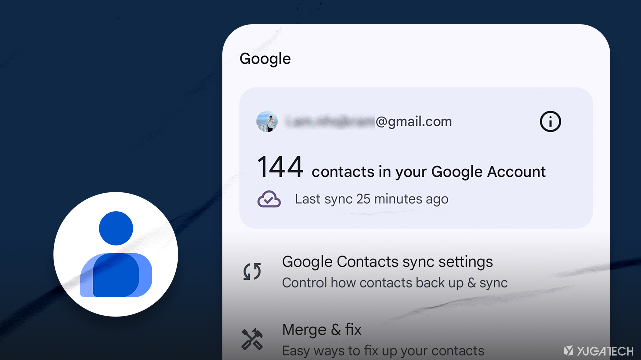 Google Contacts app, web syncing status now easier to check